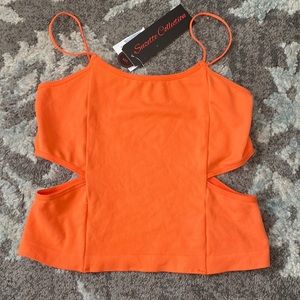 Med/large orange crop top